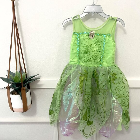 Disney Store Tinker Bell Tinkerbell Halloween Costume Size 7/8 - Picture 2 of 6